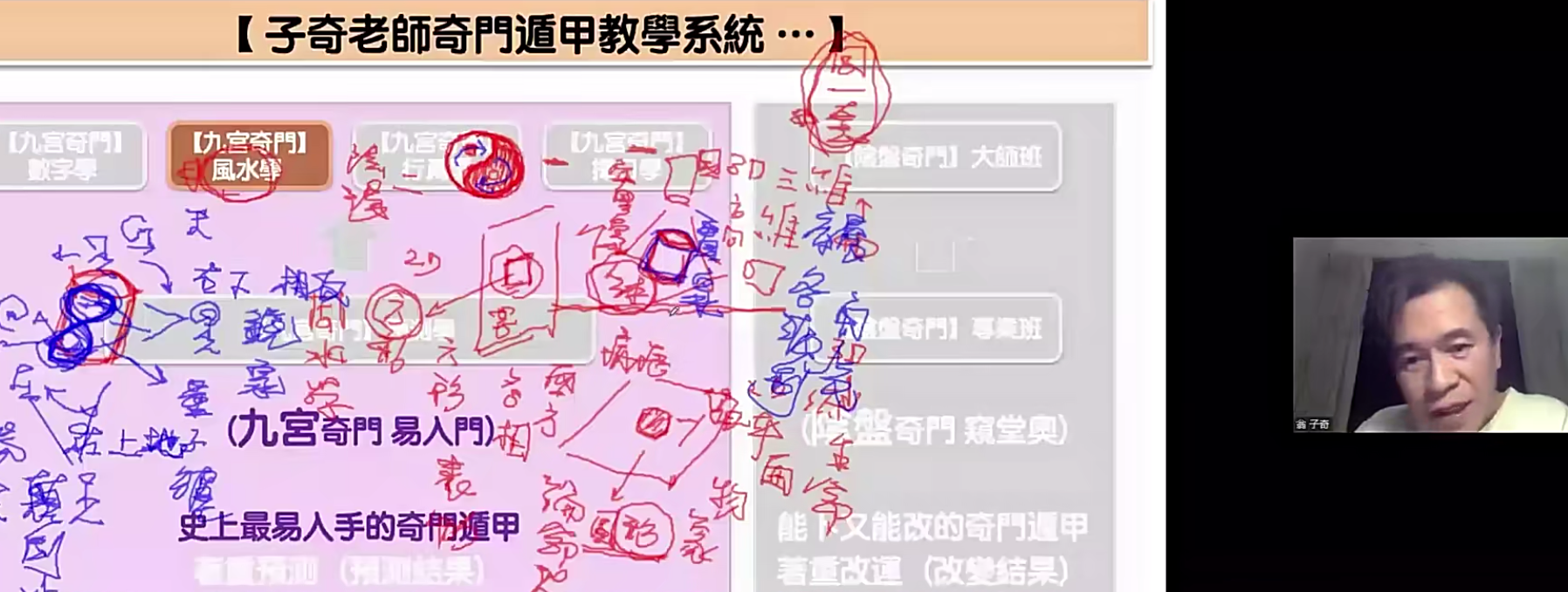 子奇老师2023年九宫奇门风水学4集–百度网盘
