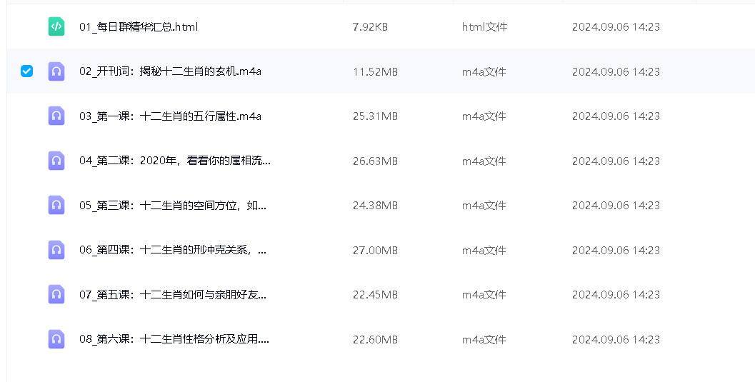 张琛平  揭秘十二生肖的玄机7集–百度网盘