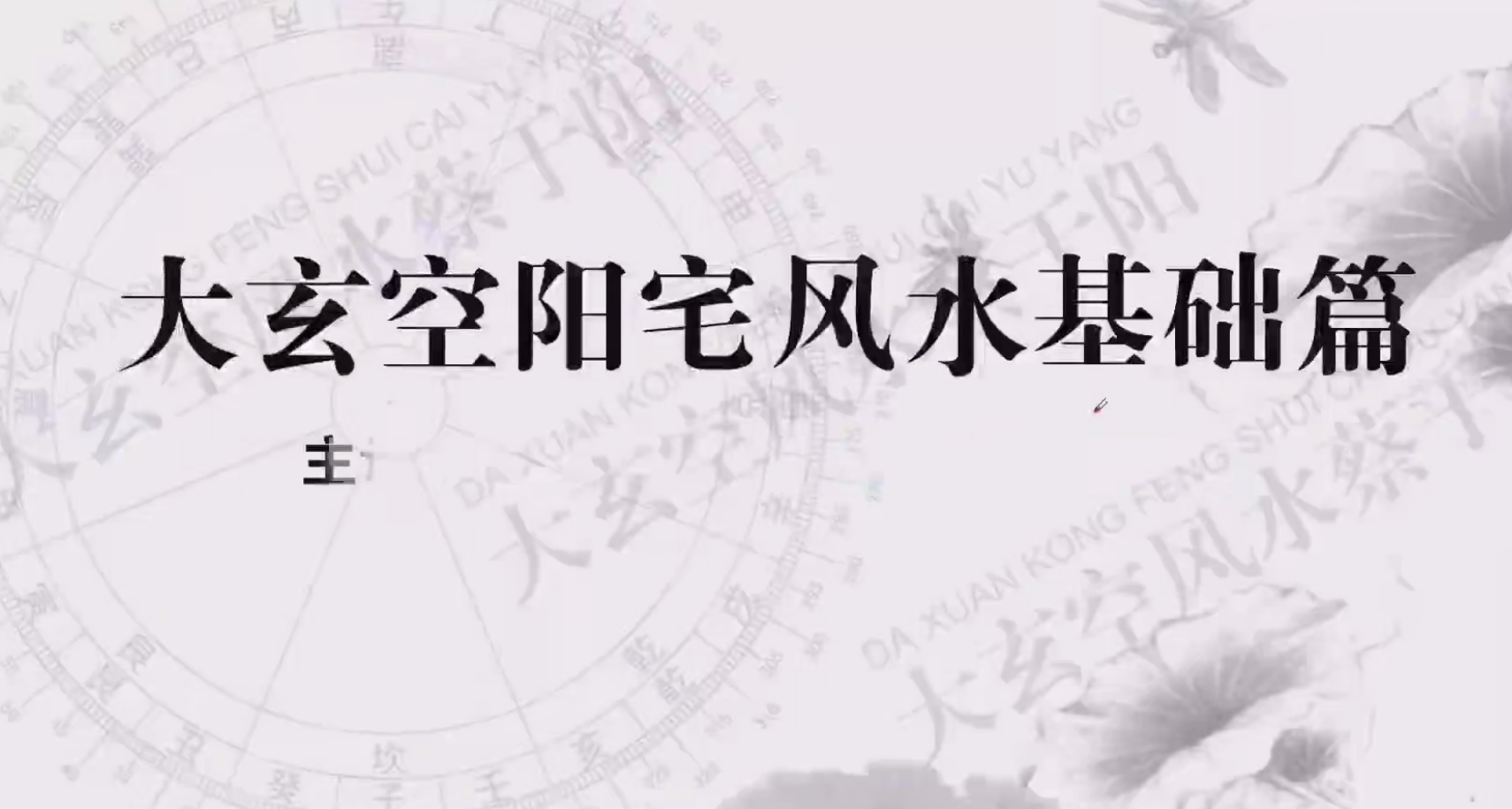 蔡于阳《大玄空阳宅风水课程视频90集》–百度网盘